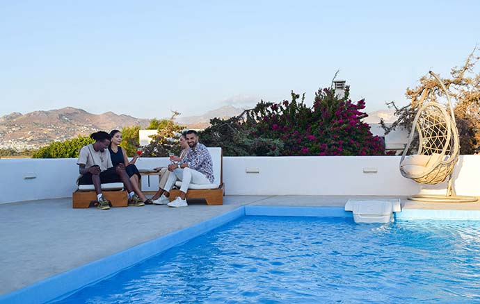 Sigma Villas στη Νάξο, κατοικία με ένα υπνοδωμάτιο και ιδιωτική πισίνα